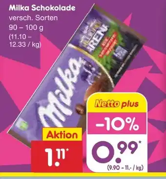 Netto Marken-Discount Milka Schokolade Angebot