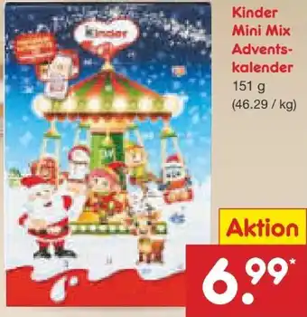 Netto Marken-Discount Ferrero Kinder Mini-Mix Adventskalender Angebot