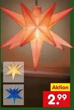 Netto Marken-Discount Dekor 3D-LED-Leuchtstern Angebot