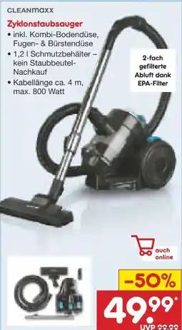 Netto Marken-Discount Clean Maxx Zyklonstaubsauger Angebot