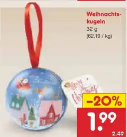 Netto Marken-Discount Windel Weihnachtskugeln Angebot