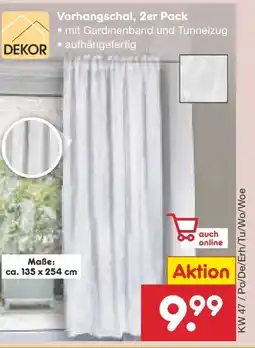 Netto Marken-Discount Dekor Vorhangschals Angebot