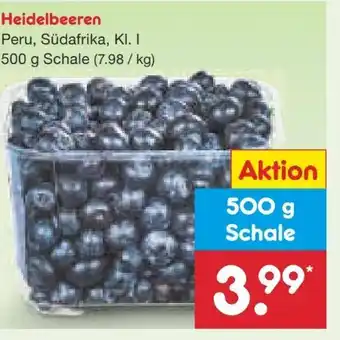 Netto Marken-Discount Heidelbeeren Angebot
