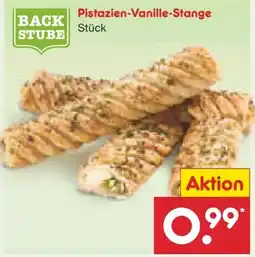 Netto Marken-Discount Netto Backstube Pistazien-Vanille-Stange Angebot