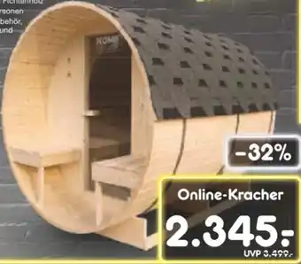 Netto Marken-Discount Home Deluxe Outdoor-Fasssauna Lahti-L Angebot