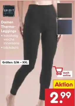 Netto Marken-Discount Spirit of Colours Damen Thermo-Leggings Angebot