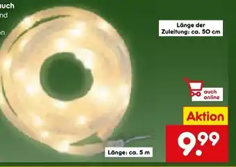 Netto Marken-Discount Dekor LED Glitzerschlauch Angebot