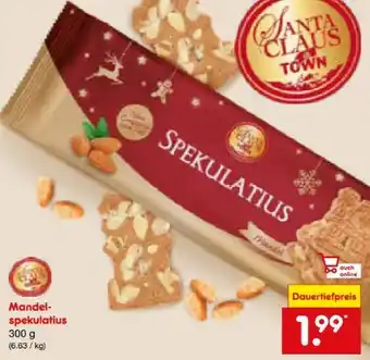 Netto Marken-Discount Santa Claus in Town Mandelspekulatius Angebot