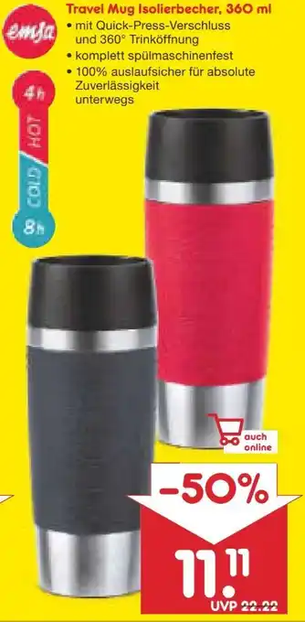 Netto Marken-Discount emsa Isolierbecher Travel Mug Angebot