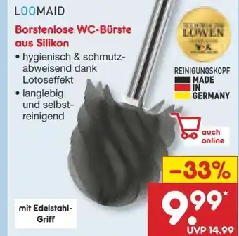 Netto Marken-Discount Loomaid Borstenlose WC-Bürste Angebot