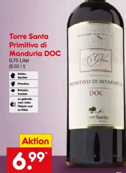 Netto Marken-Discount Torre Santa Primitivo di Manduria Angebot
