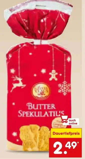 Netto Marken-Discount Santa Claus in Town Butter Spekulatius Angebot