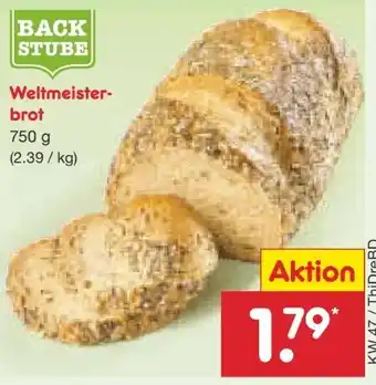 Netto Marken-Discount Netto Backstube Weltmeisterbrot Angebot