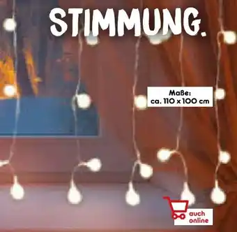 Netto Marken-Discount Dekor LED-Schneekugelvorhang Angebot