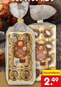 Netto Marken-Discount Santa Claus in Town Edel-Marzipan Pralinen Angebot