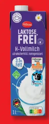 Lidl Milbona Laktosefrei H-Vollmilch Angebot