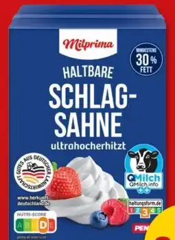 PENNY Milprima Haltbare Schlagsahne Angebot