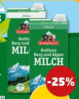 PENNY Berchtesgadener Land Haltbare Bergbauern Milch Angebot