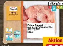 REWE Center Rewe Regional Puten-Gulasch Angebot