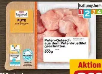 REWE Center Rewe Regional Puten-Gulasch Angebot