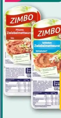 REWE Center Zimbo Zwiebelmettwurst Angebot
