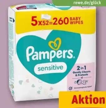REWE Center Pampers Sensitive Feuchttücher Angebot