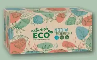 REWE Center Natürlich Eco Recycling Taschentücher Box Angebot