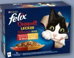 REWE Center Purina Katzennahrung Doppelt Lecker Delicieux Duos Angebot
