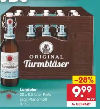 Netto Marken-Discount Original Turmbläser Landbier Angebot
