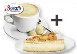 Scheck-in-Center Scheck-in Manufaktur Tasse Kaffee+1 Stück Mandel-Honig-Sahnekuchen Angebot