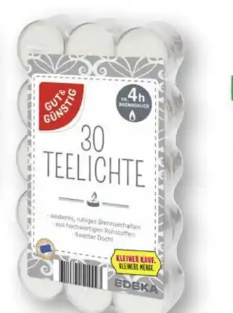 Scheck-in-Center Gut & Günstig Teelichte Angebot
