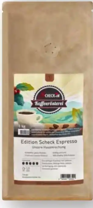 Scheck-in-Center Scheck-in Kaffeerösterei Edition Scheck Espresso Angebot