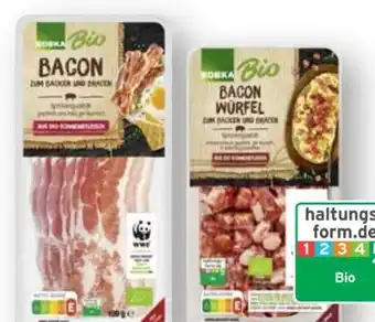 Scheck-in-Center Edeka Bio Vegane Bacon Würfel Angebot