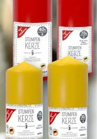 Edeka Gut & Günstig Stumpenkerzen Angebot
