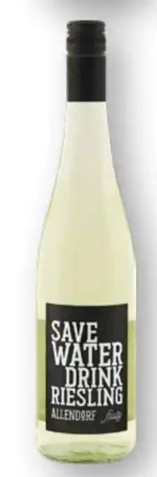 Edeka Allendorf Save Water Drink Riesling Dry Angebot
