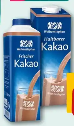 REWE Weihenstephan Frischer Kakao Angebot