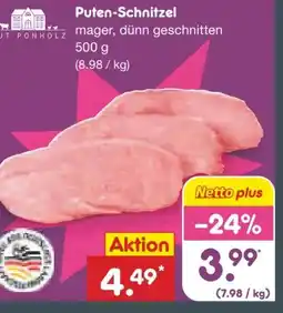 Netto Marken-Discount Gut Ponholz Puten-Schnitzel Angebot