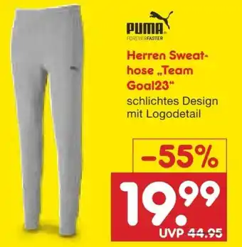 Netto Marken-Discount Puma Herren Sweathose Team Goal 23 Angebot