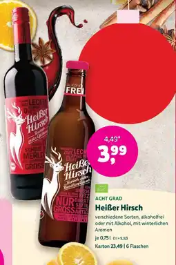 Biomarkt ACHT GRAD Heiße Hirsch Angebot