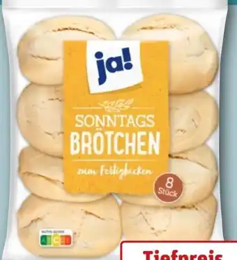 REWE ja! Sonntags Brötchen Angebot