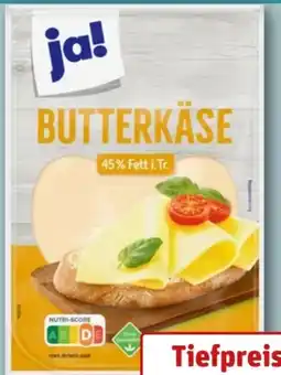 REWE ja! Butterkäse Angebot