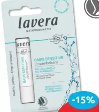 Budni Lavera Naturkosmetik Basis Sensitive Lippenbalsam Angebot