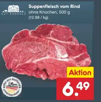 Netto Marken-Discount Gut Ponholz Suppenfleisch vom Rind Angebot
