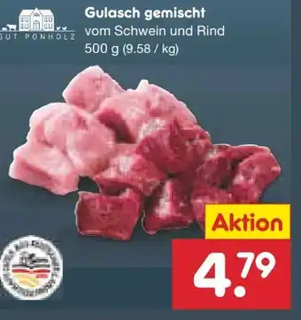 Netto Marken-Discount Gut Ponholz Gulasch Gemischt Angebot