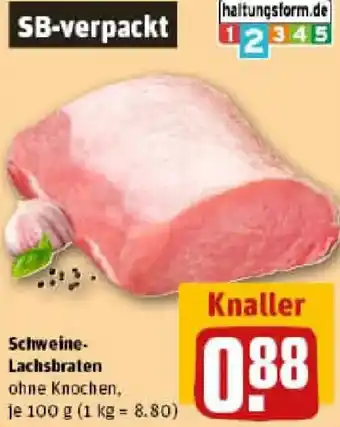 REWE Schweine Lachsbraten Angebot