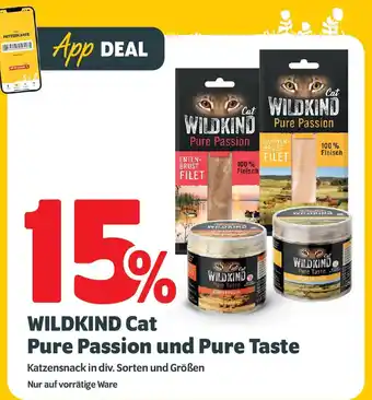 Das Futterhaus 15% WILDKIND Cat Pure Passion und Pure Taste Angebot