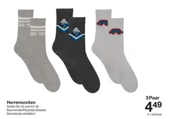 Zeeman Herrensocken 3 Paar Angebot