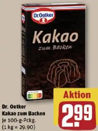 REWE Dr. Oetker Kakao zum Backen Angebot