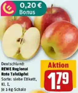 REWE REWE Regional Rote Tafeläpfel Angebot