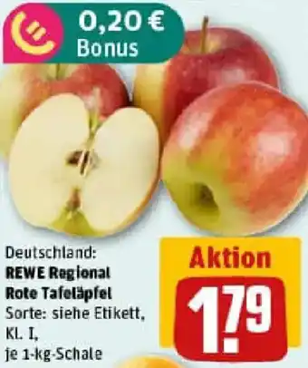 REWE REWE Regional Rote Tafeläpfel Angebot